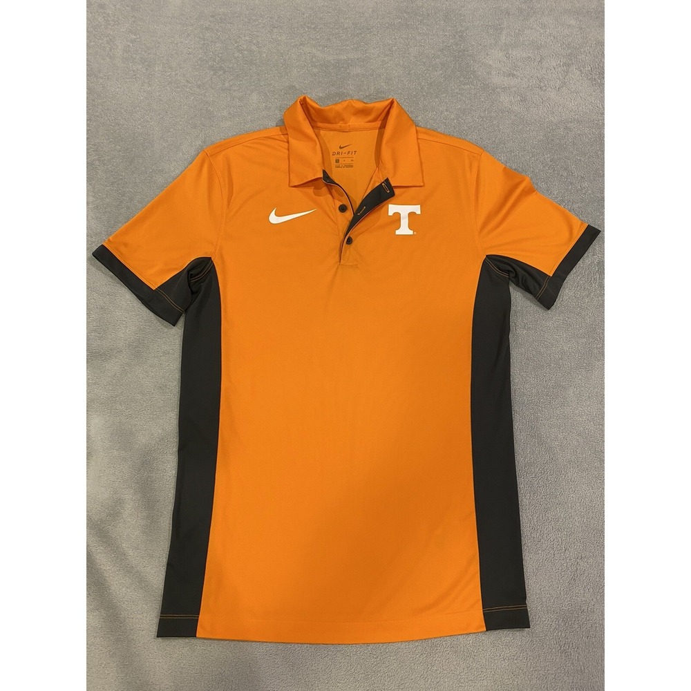 Mens Nike Dri‎ Fit Tennessee Volunteers Short Sleeve Golf Polo Shirt Orange S